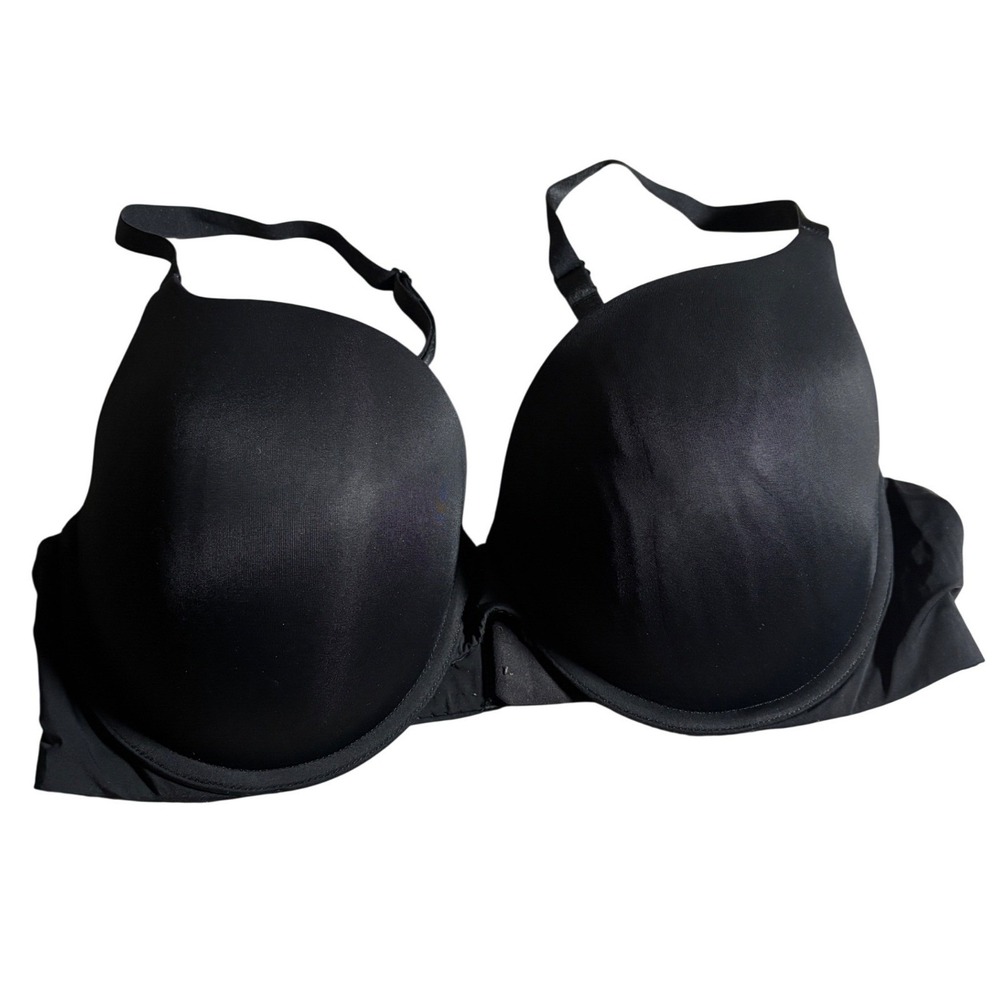 Victorias Secret Second Skin Push Up Bra Black Underwire‎ Padded 38D Everyday